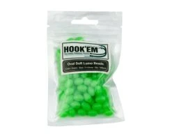 Hookem Soft Glow Beads -Fishing Promotion Shop 10mmgreen