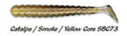Charlie Brewers Slider Grub Originals -Fishing Promotion Shop Caltalpa smoke yellow core