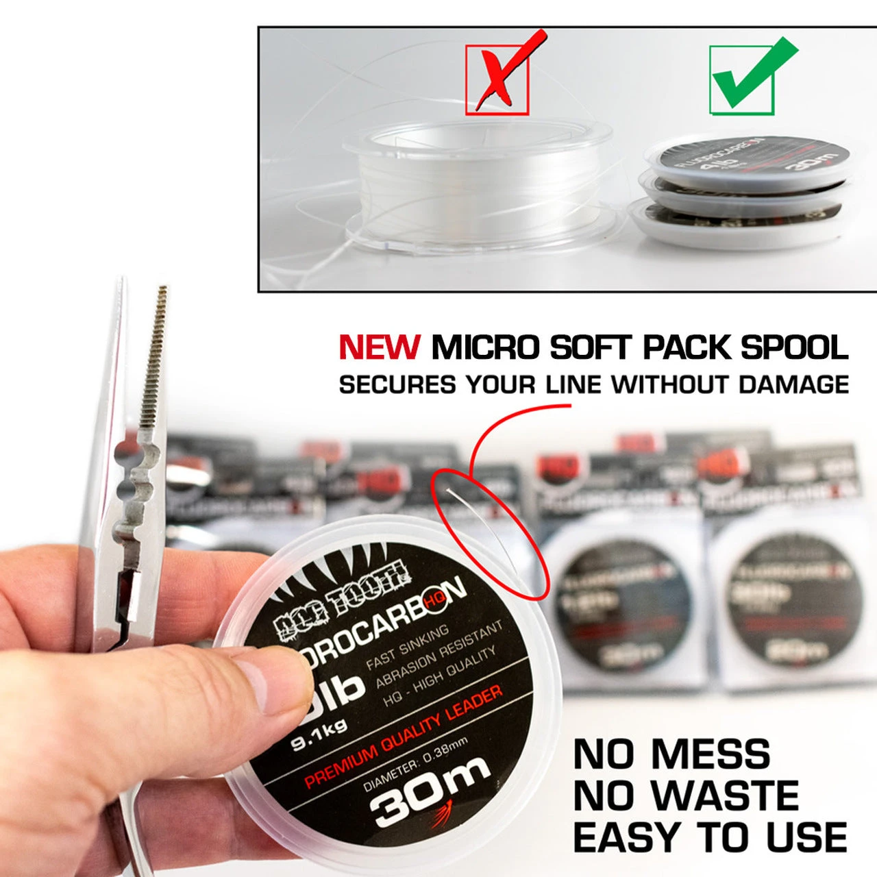 Dog Tooth HQ Flurocarbon Leader 4 Dog Tooth HQ Flurocarbon Leader - Image 2