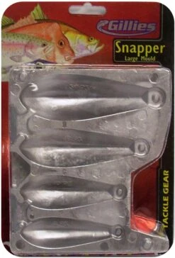 Gillies Sinker Mould Range 23 Gillies Sinker Mould Range -Fishing Promotion Shop SNAPPER LARGE MOULD