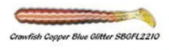 Charlie Brewers Slider Grub Originals -Fishing Promotion Shop crawfish copper blue glitter