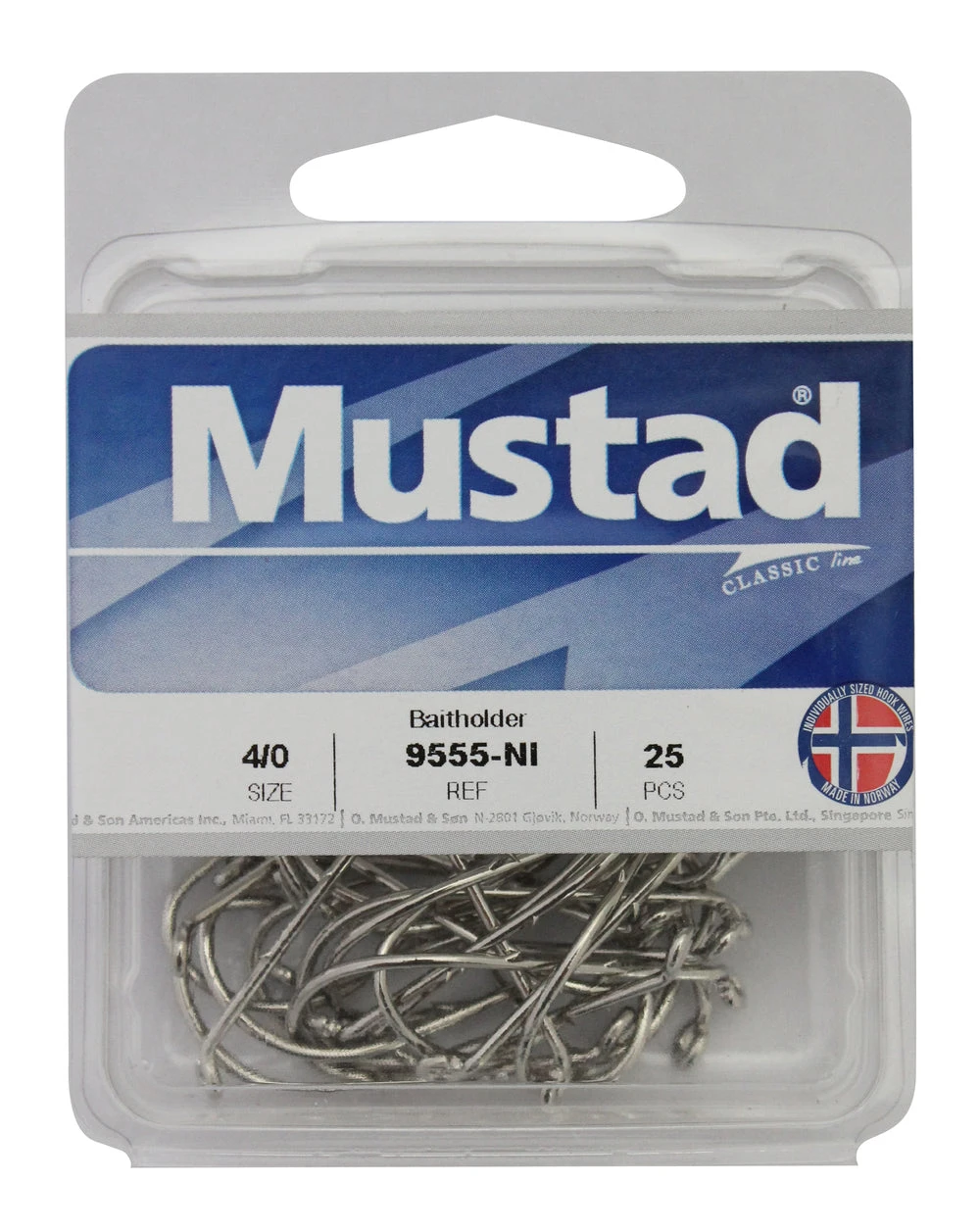 Mustad 9555B Beaked Baitholder Nickel Plated Box 4 Mustad 9555B Beaked Baitholder Nickel Plated Box - Image 2