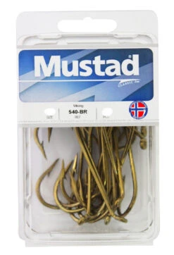 Mustad 540 Bronze French Viking Hook Box -Fishing Promotion Shop full 1293 H540 2