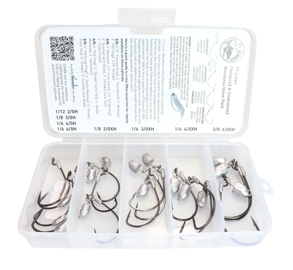 Tackle Tactics Weedless Rig Jig Head Value Pack 4 Tackle Tactics Weedless Rig Jig Head Value Pack - Image 2