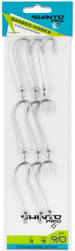 Shinto Pro Ganged Hook Swivel OShaughnessy -Fishing Promotion Shop oshaun90
