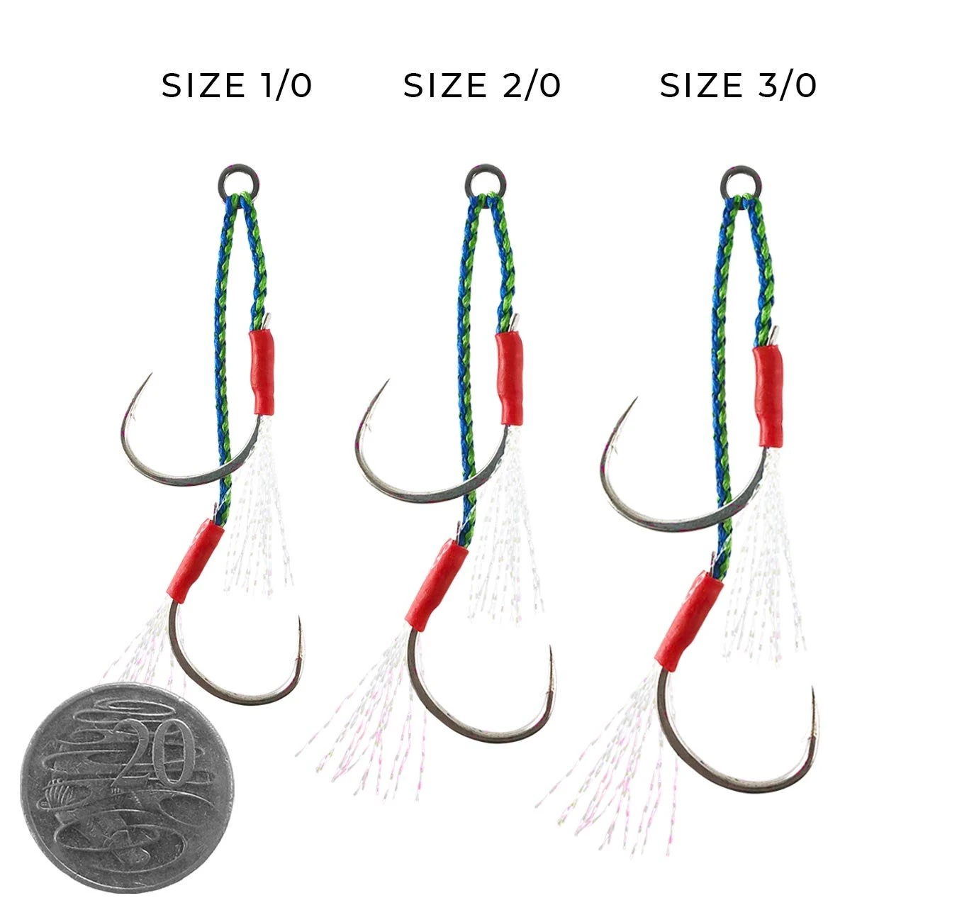 Shinto Pro Medium Assist Hooks Offset Double 4 Shinto Pro Medium Assist Hooks Offset Double - Image 2
