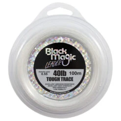 Black Magic Mono Leader Tough -Fishing Promotion Shop tough trace leader 40lb new label