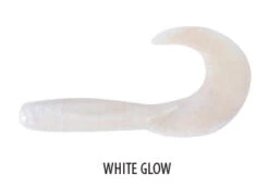 Berkley Gulp 4inch Jiggin Grub -Fishing Promotion Shop whiteglow
